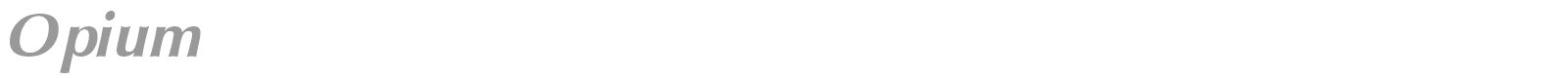 Opium font preview